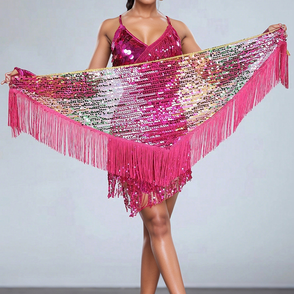 Women's Sequins Belly Dance Hi - Tassel Fringe Trim のレビューと価格