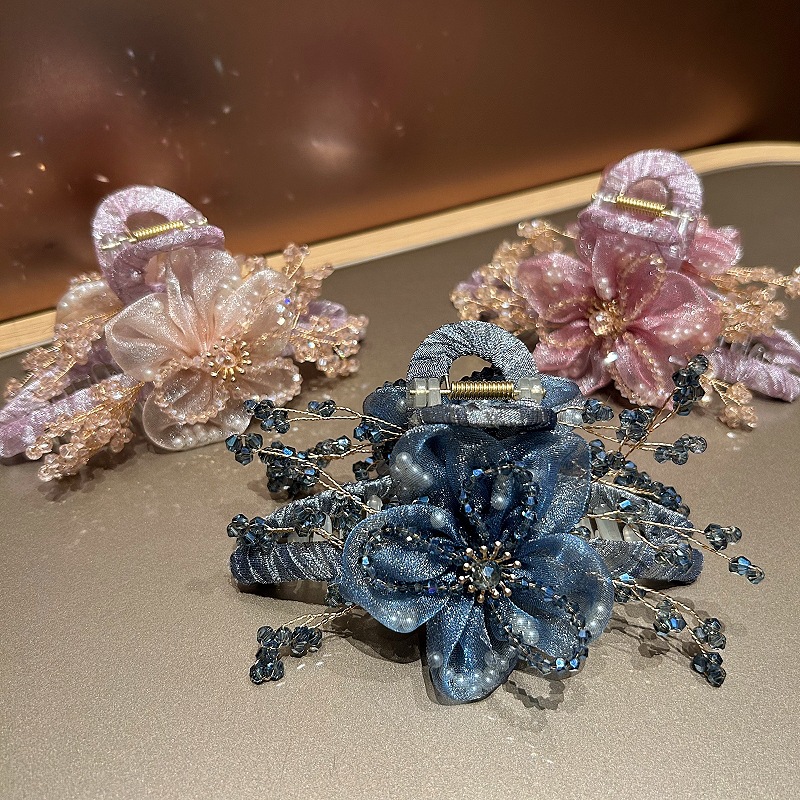Elegant Korean Hair Accessorie - Crystal Mesh Fabric のレビューと価格