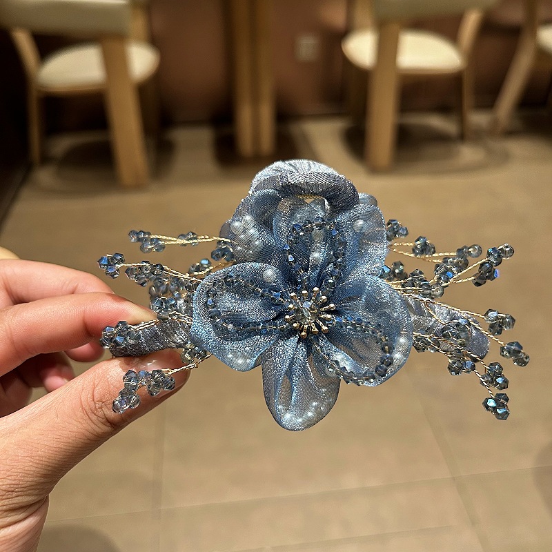 Elegant Korean Hair Accessorie - Crystal Mesh Fabric のレビューと価格